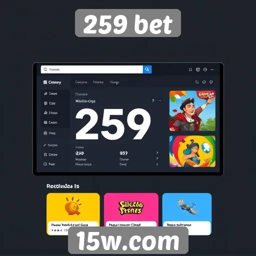 Interface do usuário do 259 bet é intuitiva